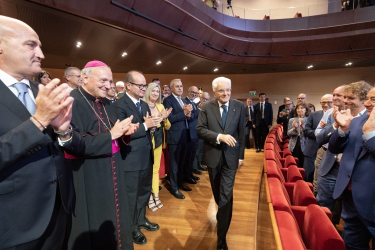 Il Presidente della Repubblica Sergio Mattarella in occasione della 27^ edizione di Pordenonelegge – Festa del libro e della libertà 
