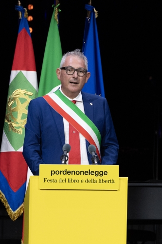 Alessandro Basso, Sindaco di Pordenone, in occasione della 27^ edizione di Pordenonelegge – Festa del libro e della libertà 
