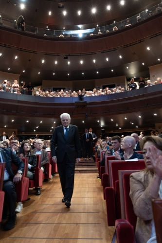 Il Presidente della Repubblica Sergio Mattarella in occasione della 27^ edizione di Pordenonelegge – Festa del libro e della libertà 
