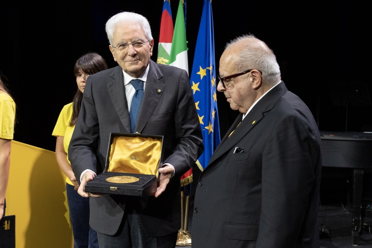 Il Presidente della Repubblica Sergio Mattarella in occasione della 27^ edizione di Pordenonelegge – Festa del libro e della libertà 
