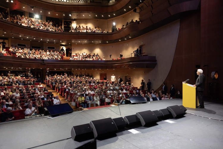 Il Presidente della Repubblica Sergio Mattarella in occasione della 27^ edizione di Pordenonelegge – Festa del libro e della libertà 
