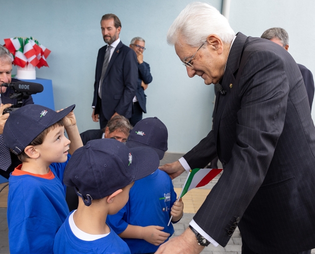 Il Presidente Sergio Mattarella nel corso dell'inaugurazione dell’anno scolastico 2026/2027, presso l’Istituto Omnicomprensivo “Sergio Marchionne" di Amatrice