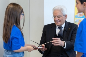 Il Presidente Sergio Mattarella nel corso dell'inaugurazione dell’anno scolastico 2026/2027, presso l’Istituto Omnicomprensivo “Sergio Marchionne" di Amatrice