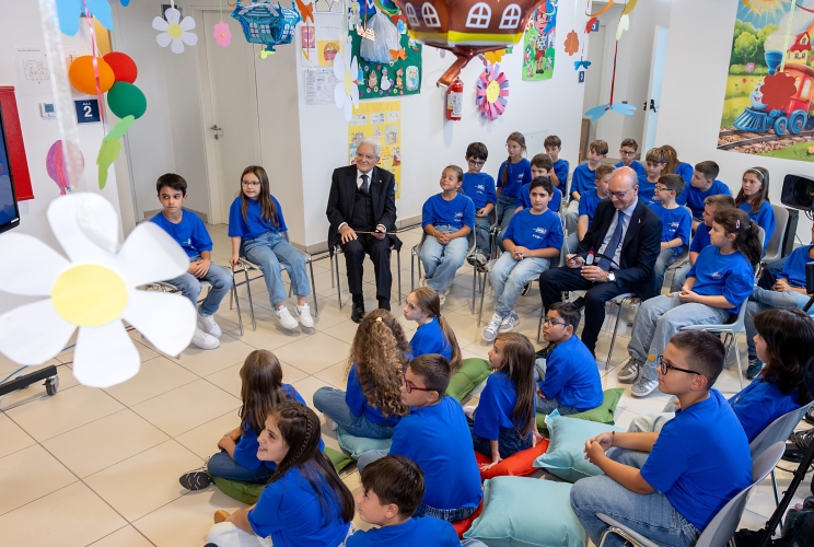 Il Presidente Sergio Mattarella nel corso dell'inaugurazione dell’anno scolastico 2026/2027, presso l’Istituto Omnicomprensivo “Sergio Marchionne" di Amatrice