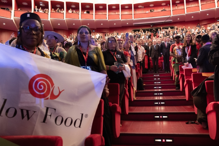 Il Presidente della Repubblica Sergio Mattarella in occasione della cerimonia “Terra Madre e Salone del gusto”