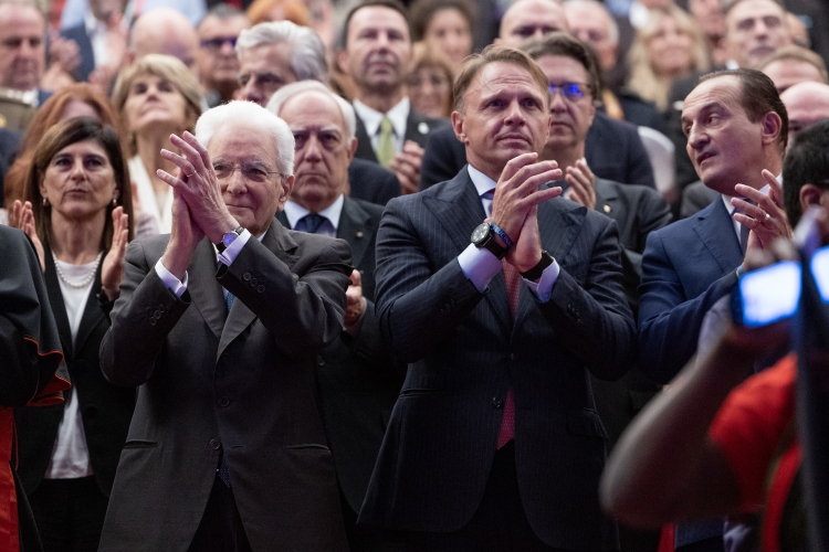 Il Presidente della Repubblica Sergio Mattarella in occasione della cerimonia “Terra Madre e Salone del gusto”