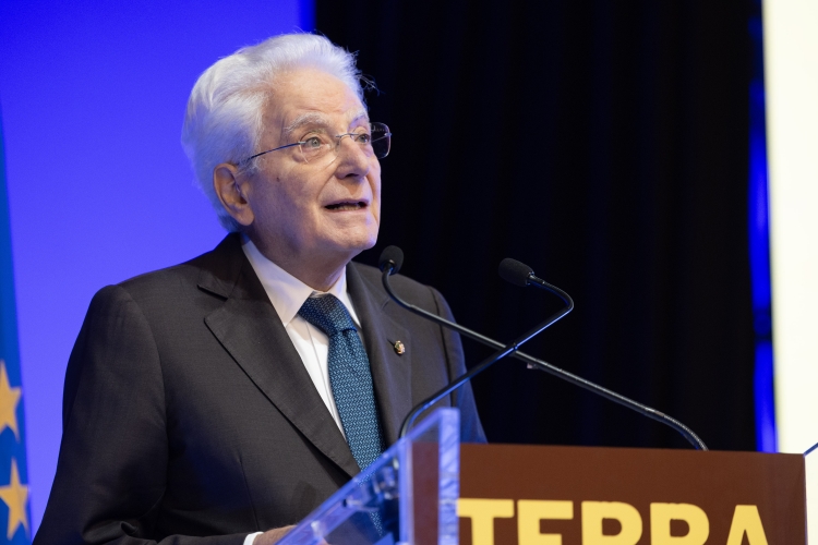 Il Presidente della Repubblica Sergio Mattarella in occasione della cerimonia “Terra Madre e Salone del gusto”