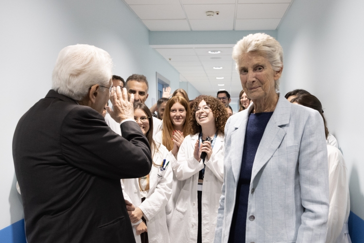 Il Presidente della Repubblica Sergio Mattarella visita l'Istituto Nazionale Oncologico di Candiolo
