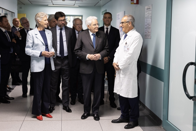 Il Presidente della Repubblica Sergio Mattarella visita l'Istituto Nazionale Oncologico di Candiolo