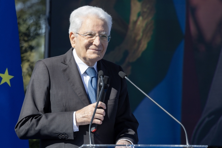 Il Presidente della Repubblica Sergio Mattarella alla cerimonia di chiusura  delle iniziative di carattere sociale 
