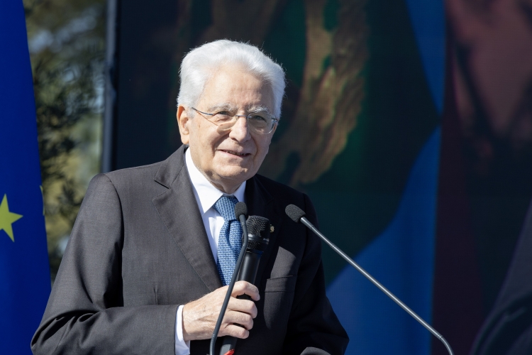 Il Presidente della Repubblica Sergio Mattarella alla cerimonia di chiusura  delle iniziative di carattere sociale 
