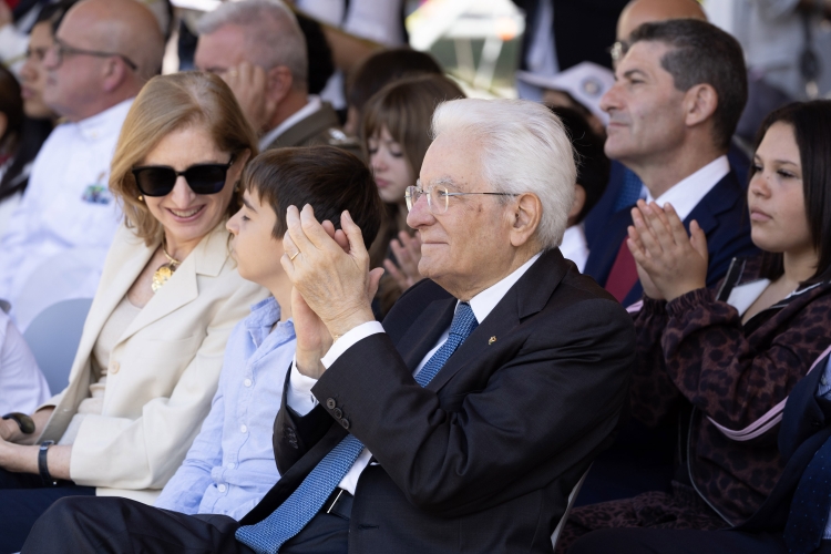 Il Presidente della Repubblica Sergio Mattarella alla cerimonia di chiusura  delle iniziative di carattere sociale 
