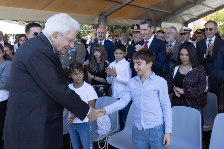 Il Presidente della Repubblica Sergio Mattarella alla cerimonia di chiusura  delle iniziative di carattere sociale 
