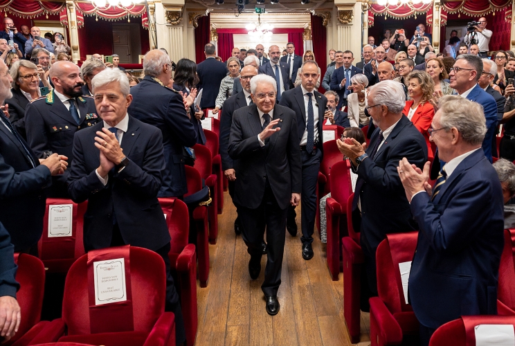 Il Presidente Sergio Mattarella alla cerimonia in occasione del 120° anniversario di fondazione della Confederazione Generale Italiana del Lavoro - CGIL
