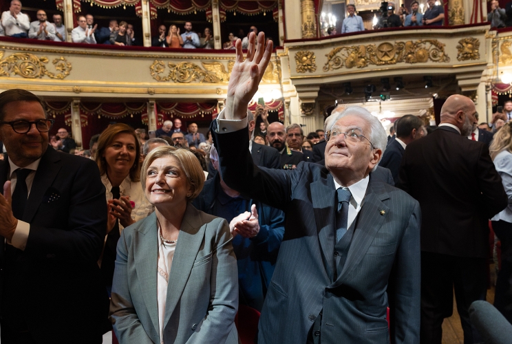 Il Presidente Sergio Mattarella alla cerimonia in occasione del 120° anniversario di fondazione della Confederazione Generale Italiana del Lavoro - CGIL