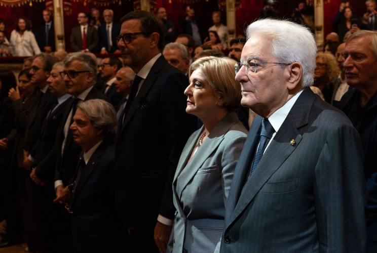 Il Presidente Sergio Mattarella alla cerimonia in occasione del 120° anniversario di fondazione della Confederazione Generale Italiana del Lavoro - CGIL