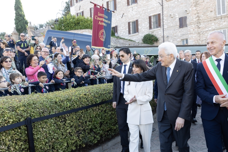 Il Presidente della Repubblica Sergio Mattarella ad Assisi in occasione della Festa nazionale di San Francesco d’Assisi, nell’ottavo centenario della morte

