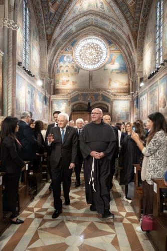 Il Presidente della Repubblica Sergio Mattarella ad Assisi in occasione della Festa nazionale di San Francesco d’Assisi, nell’ottavo centenario della morte