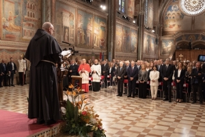 Il Presidente della Repubblica Sergio Mattarella ad Assisi in occasione della Festa nazionale di San Francesco d’Assisi, nell’ottavo centenario della morte