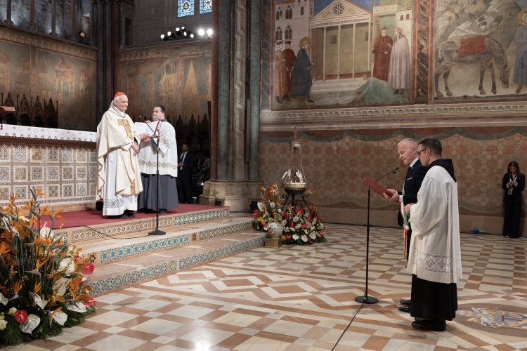 Il Presidente della Repubblica Sergio Mattarella ad Assisi in occasione della Festa nazionale di San Francesco d’Assisi, nell’ottavo centenario della morte
