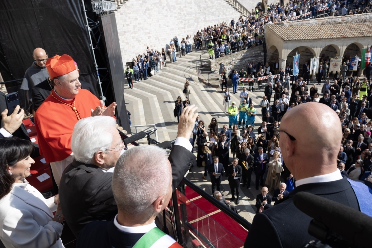 Il Presidente della Repubblica Sergio Mattarella ad Assisi in occasione della Festa nazionale di San Francesco d’Assisi, nell’ottavo centenario della morte
