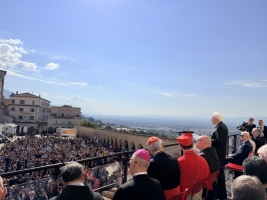 Il Presidente Mattarella alla cerimonia in occasione della Festa nazionale di San Francesco d'Assisi, nell'ottavo centenario della morte
