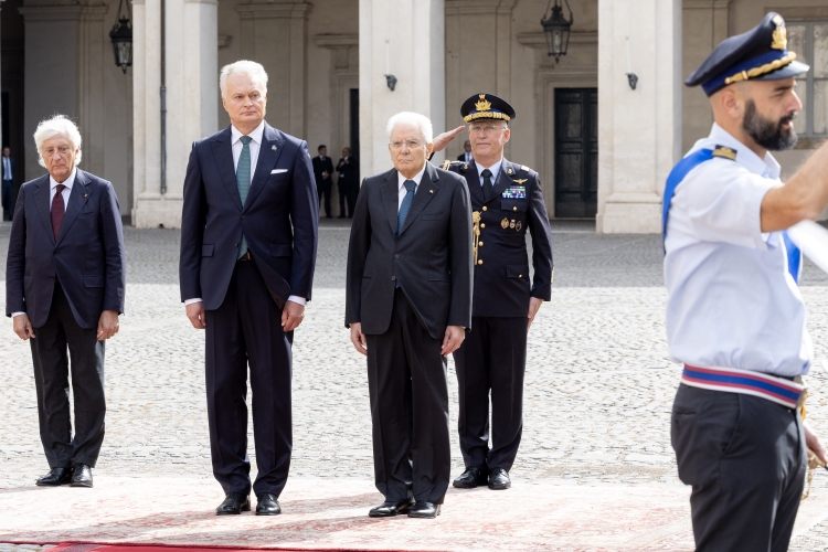 Il Presidente Sergio Mattarella con Gitanas Nausėda, Presidente della Repubblica di Lituania, in Visita Ufficiale
