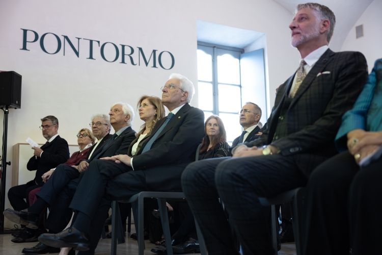 Il Presidente Sergio Mattarella alle Scuderie del Quirinale all’inaugurazione della mostra dal titolo: “Pontormo. La Maniera Italiana”  
