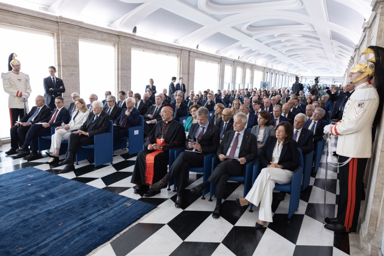 Il Presidente della Repubblica Sergio Mattarella in occasione della presentazione del volume del Prof. Giovanni Pitruzzella,“L’Europa in trasformazione. Tra geopolitica e democrazia"
