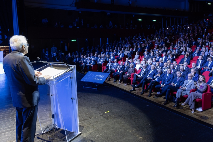 Il Presidente della Repubblica Sergio Mattarella in occasione dell'80^ anniversario della fondazione della Confederazione Italiana Dirigenti e Alte professionalità – CIDA 
