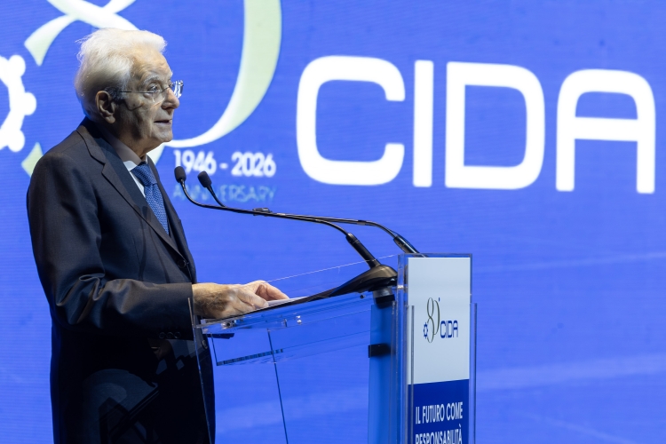 Il Presidente della Repubblica Sergio Mattarella in occasione dell'80^ anniversario della fondazione della Confederazione Italiana Dirigenti e Alte professionalità – CIDA 
