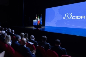 Il Presidente della Repubblica Sergio Mattarella in occasione dell'80^ anniversario della fondazione della Confederazione Italiana Dirigenti e Alte professionalità – CIDA 
