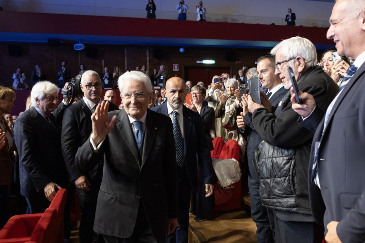 Il Presidente della Repubblica Sergio Mattarella in occasione dell'80^ anniversario della fondazione della Confederazione Italiana Dirigenti e Alte professionalità – CIDA 
