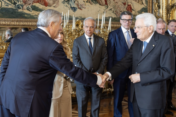 Il Presidente Sergio Mattarella con Antonio Tajani Vice-Presidente del Consiglio dei Ministri - Ministro degli Affari Esteri e della Cooperazione Internazionale 
