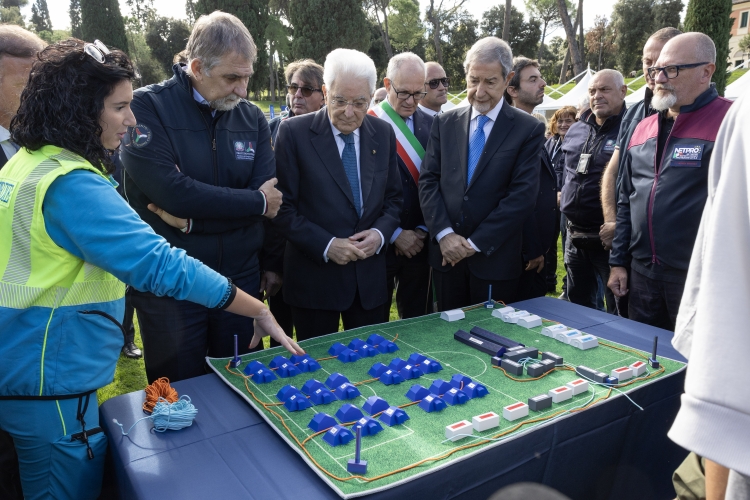 Il Presidente della Repubblica Sergio Mattarella in occasione della settimana nazionale della Protezione Civile dal titolo “Percorsi di protezione civile 2026”
