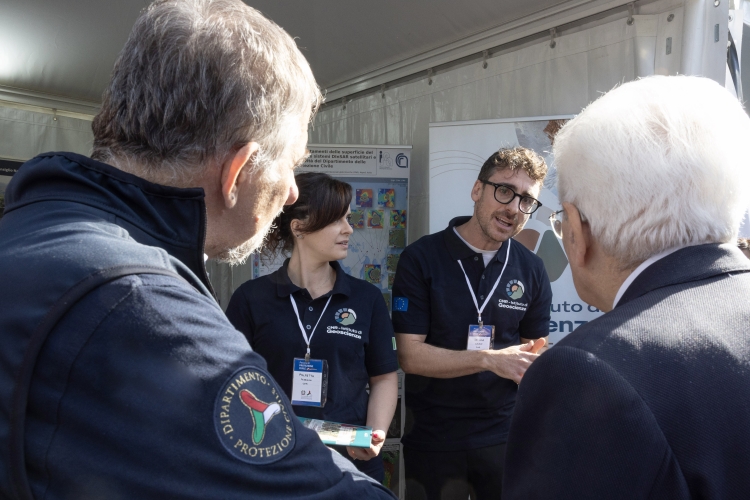 Il Presidente della Repubblica Sergio Mattarella in occasione della settimana nazionale della Protezione Civile dal titolo “Percorsi di protezione civile 2026”

