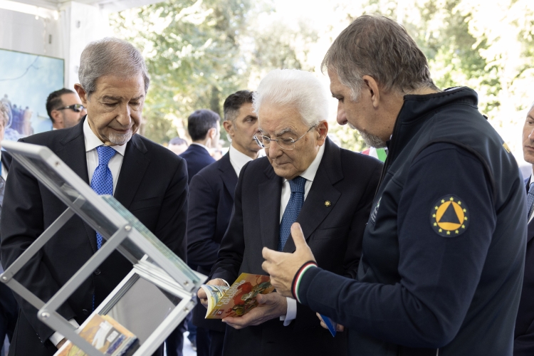 Il Presidente della Repubblica Sergio Mattarella in occasione della settimana nazionale della Protezione Civile dal titolo “Percorsi di protezione civile 2026”
