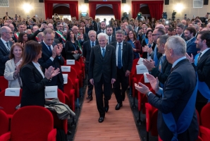 Imperia - Il Presidente Sergio Mattarella alla 39ª Assemblea annuale delle Province d’Italia