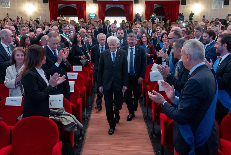 Imperia - Il Presidente Sergio Mattarella alla 39ª Assemblea annuale delle Province d’Italia