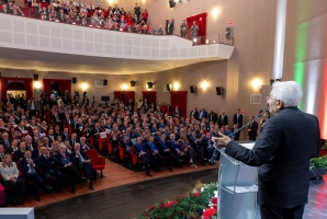 Imperia - Il Presidente Sergio Mattarella rivolge il suo indirizzo di saluto in occasione della 39ª Assemblea annuale delle Province d’Italia