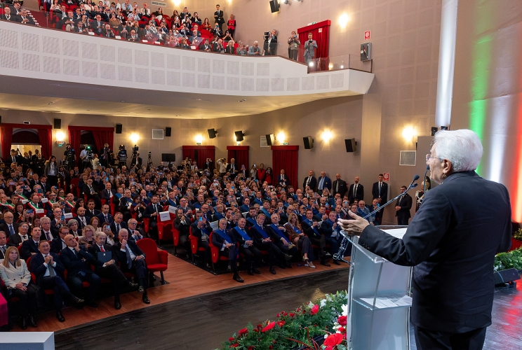Imperia - Il Presidente Sergio Mattarella rivolge il suo indirizzo di saluto in occasione della 39ª Assemblea annuale delle Province d’Italia