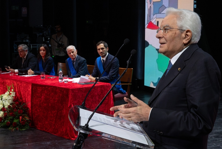 Imperia - Il Presidente Sergio Mattarella rivolge il suo indirizzo di saluto in occasione della 39ª Assemblea annuale delle Province d’Italia