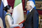 Mattarella incontra la Principessa del Regno di Thailandia, S.A.R. Sirivannavari Nariratana Rajakanya