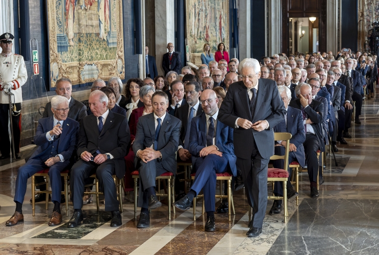 Il Presidente Sergio Mattarella in occasione della cerimonia di consegna delle Stelle al Merito del Lavoro per l’anno 2026