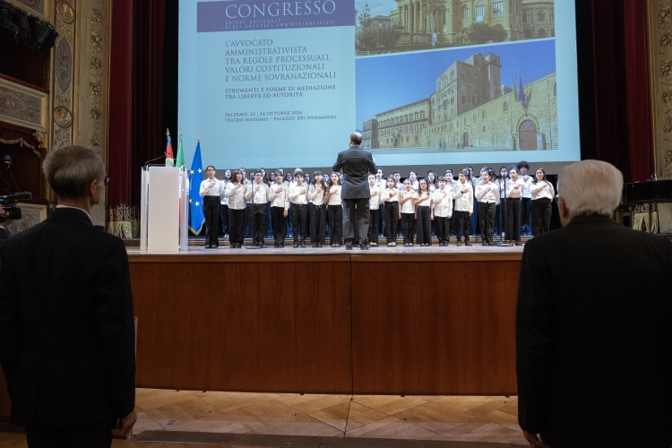 Il Presidente della Repubblica Sergio Mattarella alla giornata inaugurale dell’VIII Congresso nazionale degli avvocati amministrativisti dal titolo “L’avvocato amministrativista tra valori costituzionali, regole processuali e norme sovranazionali: strumenti e forme di mediazione tra autorità e libertà” 
