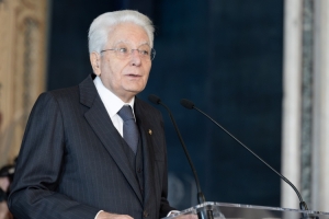 Il Presidente della Repubblica Sergio Mattarella in occasione della cerimonia di celebrazione de "I Giorni della Ricerca"
