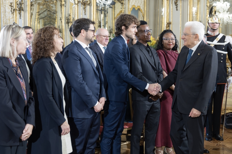 Il Presidente della Repubblica Sergio Mattarella in occasione della Cerimonia di premiazione dei vincitori Eni Award 2026
