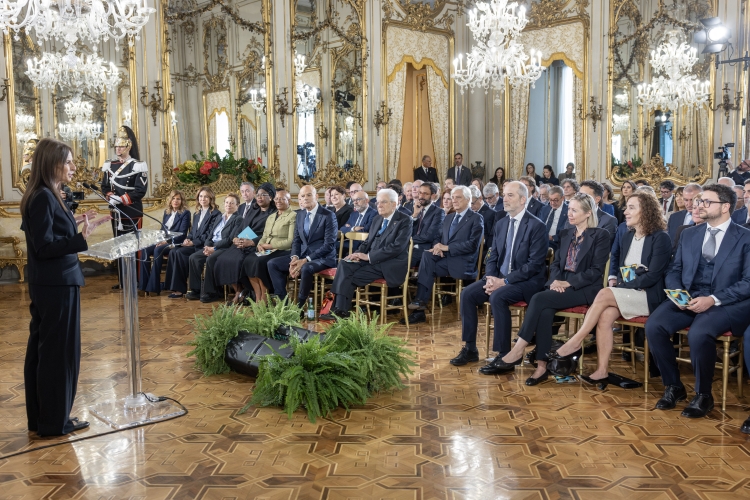 Giuseppina Di Foggia Presidente del Consiglio di amministrazione di ENI, in occasione della cerimonia di premiazione dei vincitori ENI Award 2026
