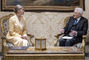 Il Presidente Sergio Mattarella con Fernandez Delgado, Presidente della Repubblica di Costa Rica