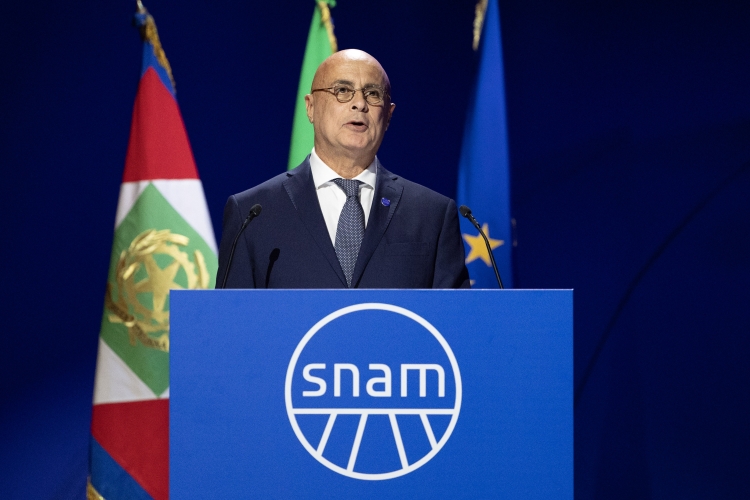 Alessandro Zehentner, Presidente di SNAM, in occasione della cerimonia dell'85° anniversario di costituzione di SNAM
